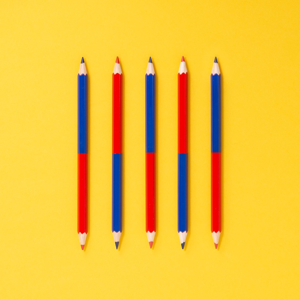 Rot-Blau-Stift