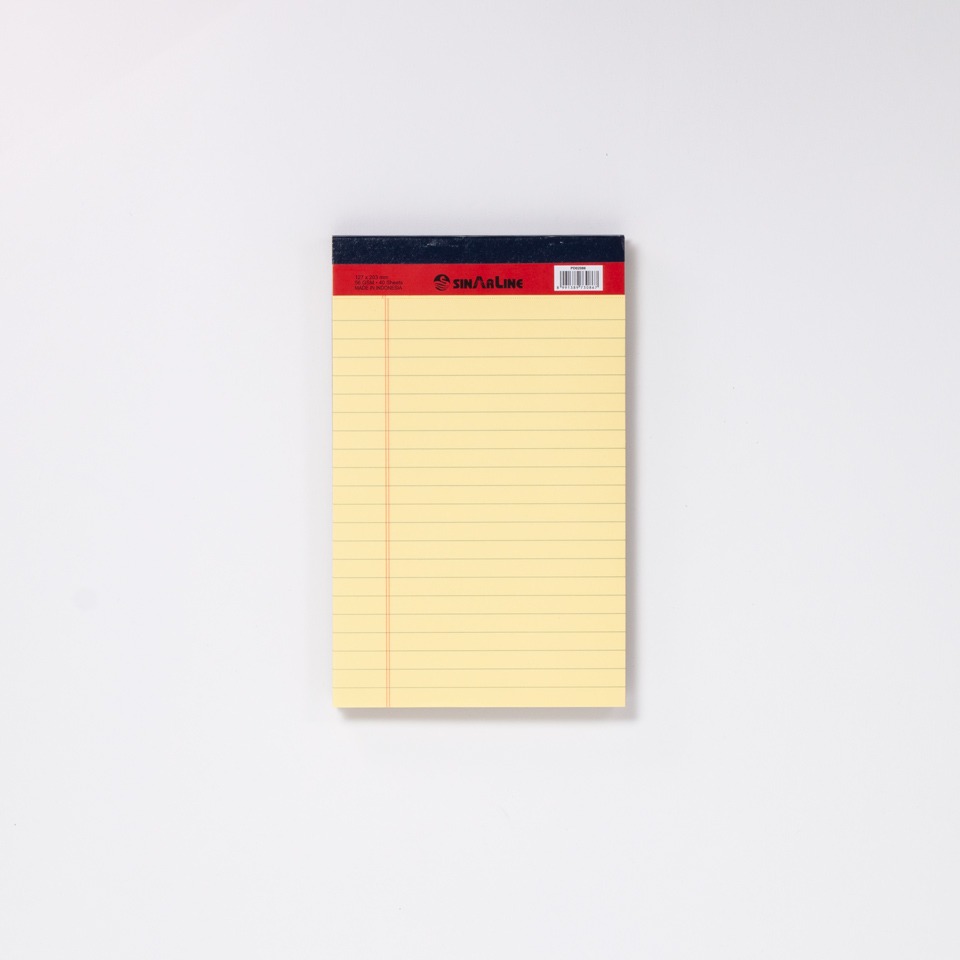 gelber Notizblock A5 / Legal Pad