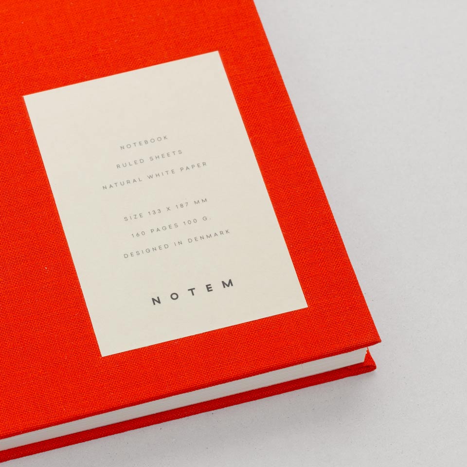 Notizbuch klein rot Notem / Even Notebook – Bild 5