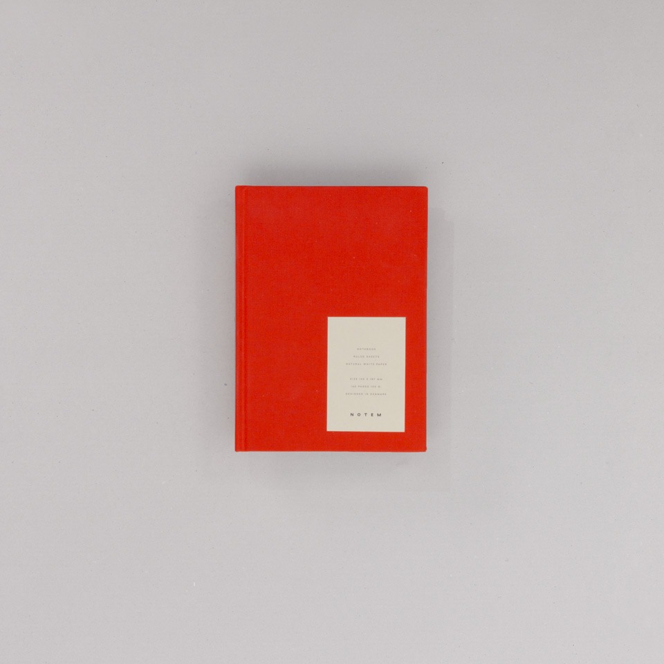 Notizbuch klein rot Notem / Even Notebook