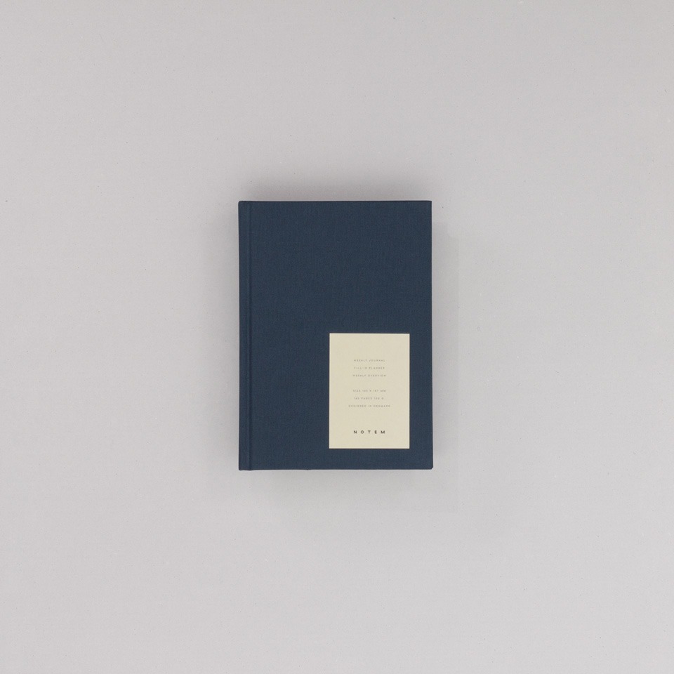 undatierter Kalender Notem dunkelblau / Even Weekly Journal
