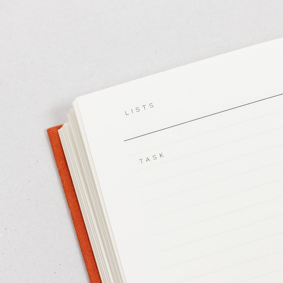 undatierter Kalender Notem rostrot / Even Weekly Journal – Bild 9