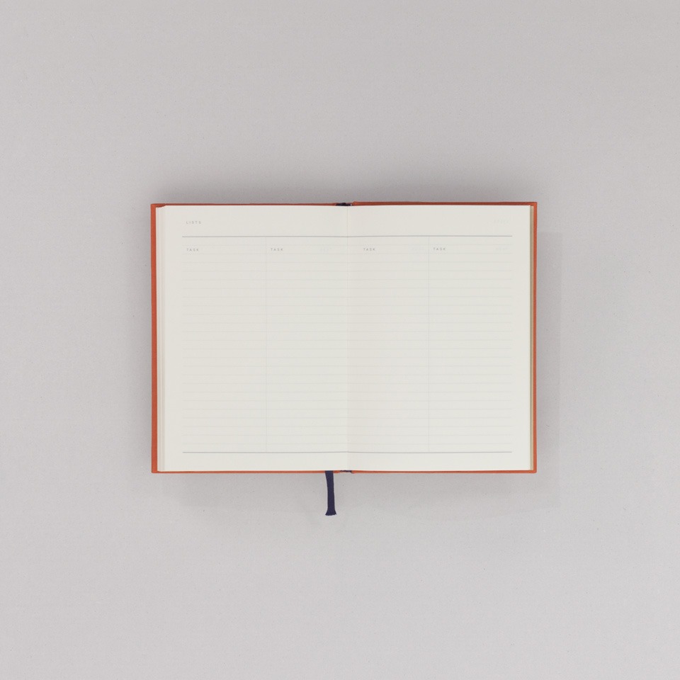 undatierter Kalender Notem rostrot / Even Weekly Journal – Bild 5