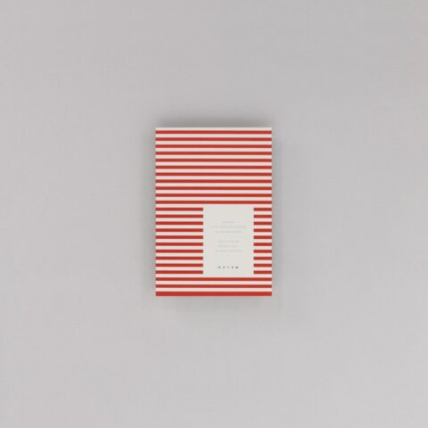 Notizheft rot gestreift Notem / Vita Notebook