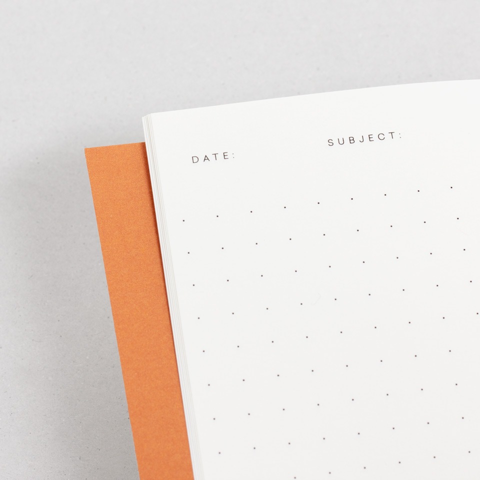Notizheft braun gestreift Notem / Vita Notebook – Bild 3