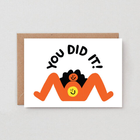 Geburtskarte you did it