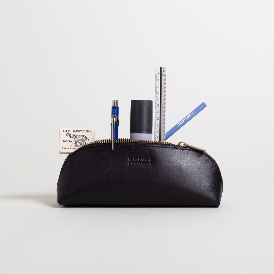 Stiftetasche groß – schwarz