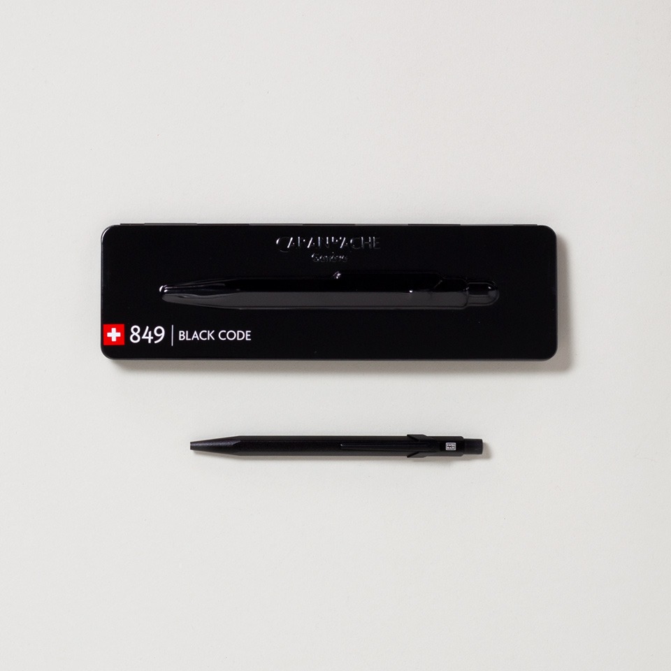 Kugelschreiber 849 Black Code schwarz – Bild 6