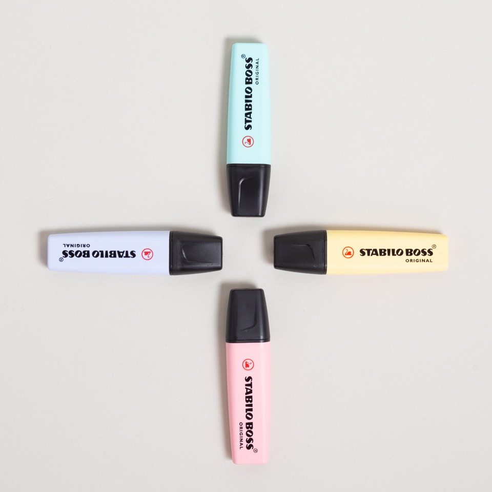 Textmarker Stabilo pastell