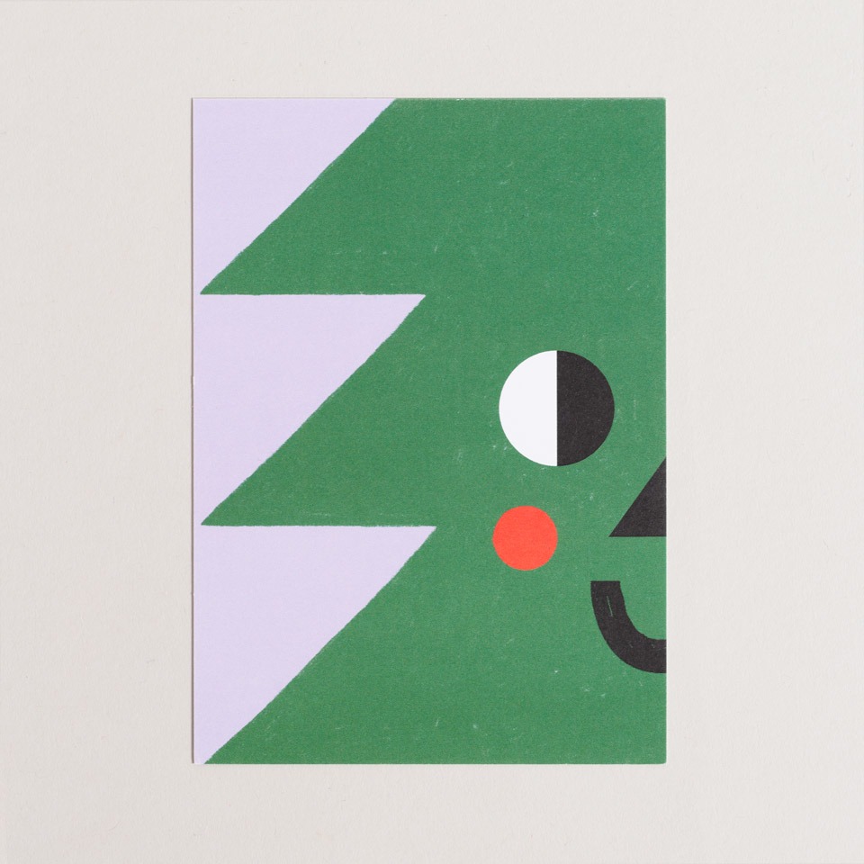 Postkarte Tannenbaum