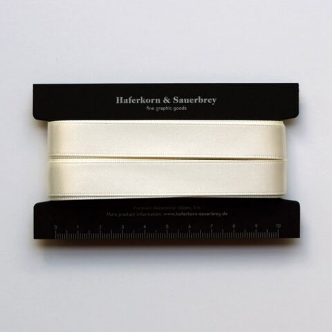Satin Geschenkband Creme