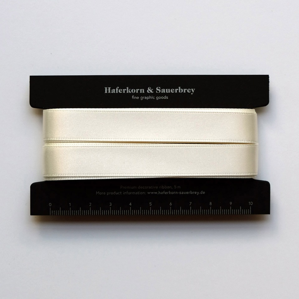 Satin Geschenkband Creme