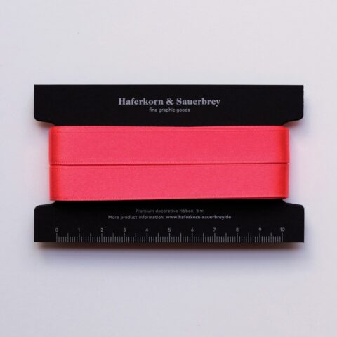 Satin Geschenkband Koralle