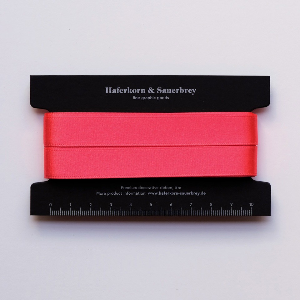 Satin Geschenkband Koralle