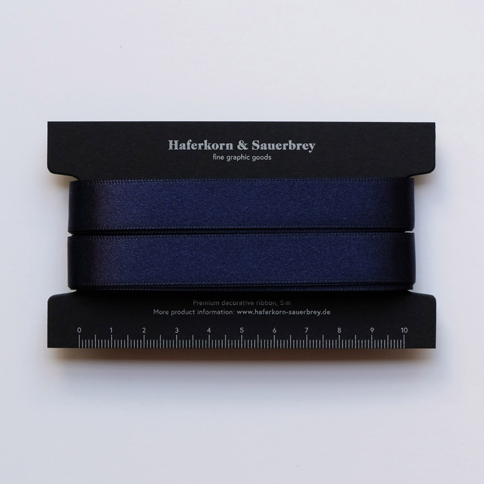 Satin Geschenkband Nachtblau