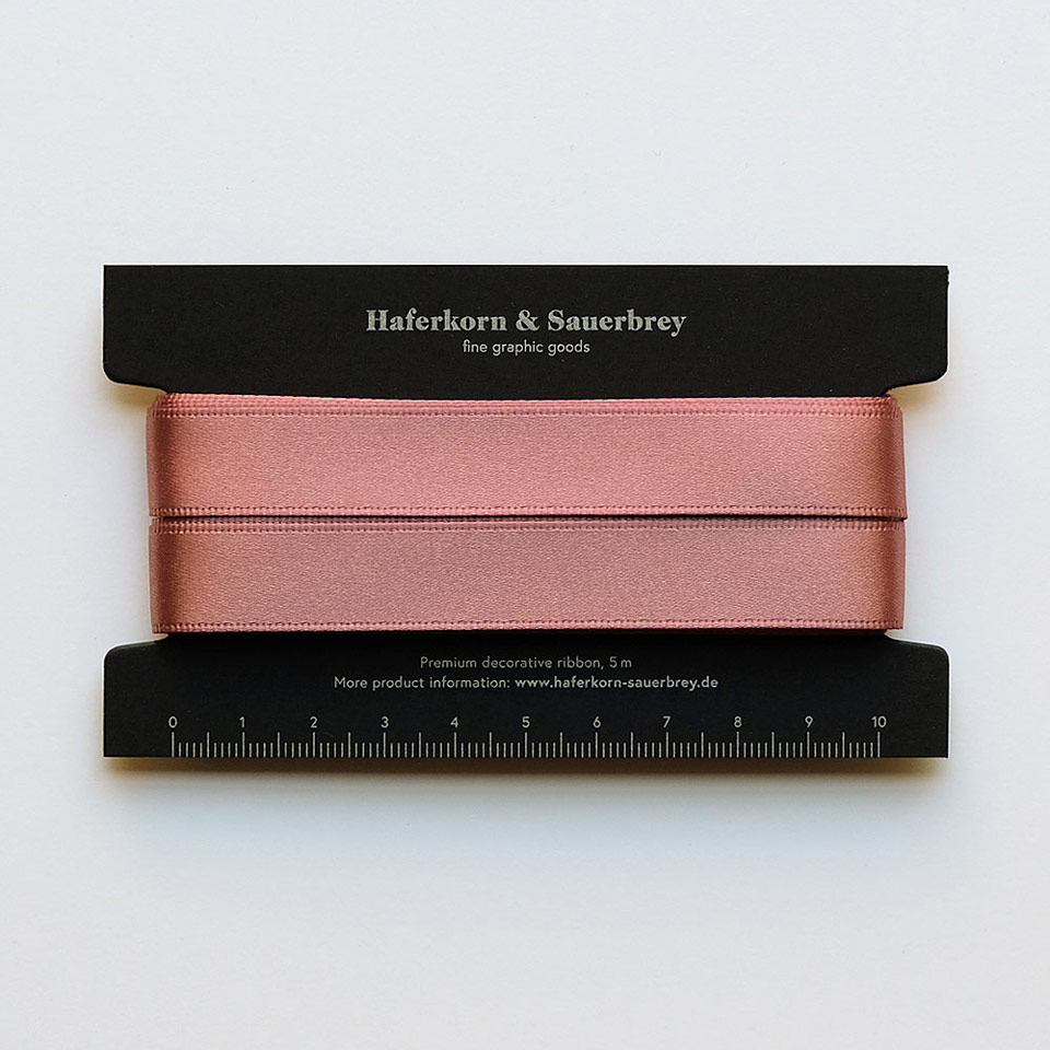 Satin Geschenkband Rosenholz