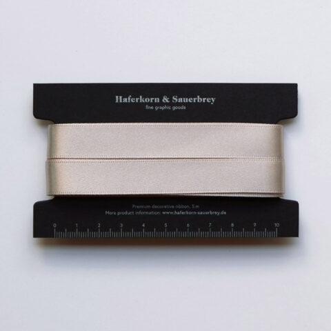 Satin Geschenkband Silbergrau