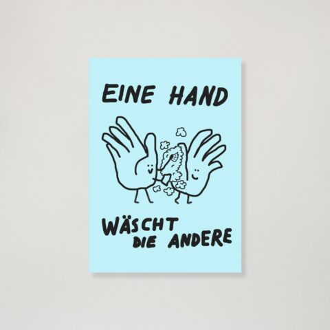 Postkarte Hand