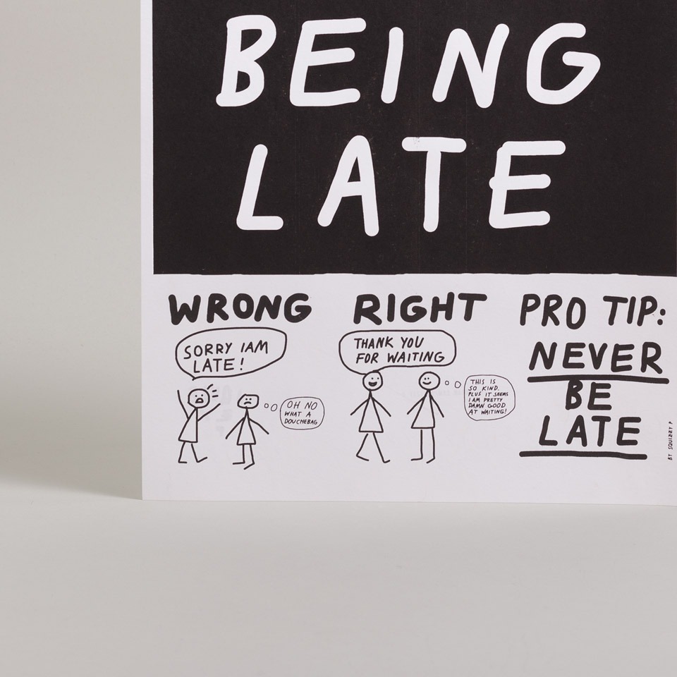 Poster / being late – Bild 2