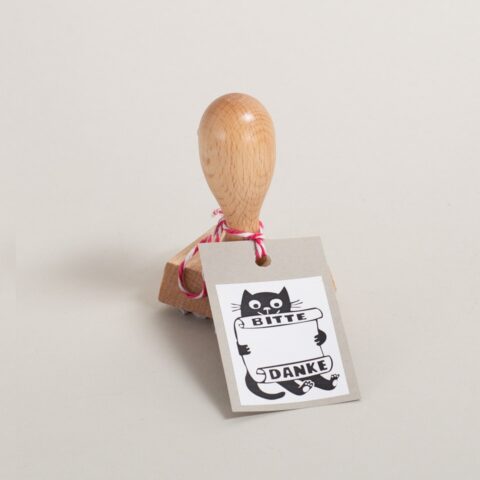 Stempel Katze / Bitte Danke