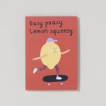 Postkarte easy peasy lemon squeezy