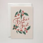 Weihnachtsgrußkarte Frohes Fest