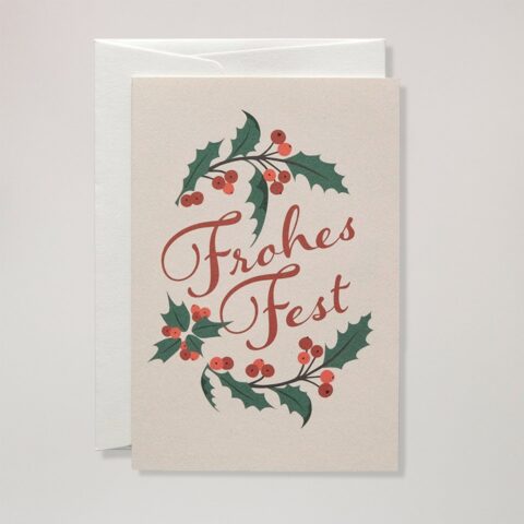 Weihnachtsgrußkarte Frohes Fest