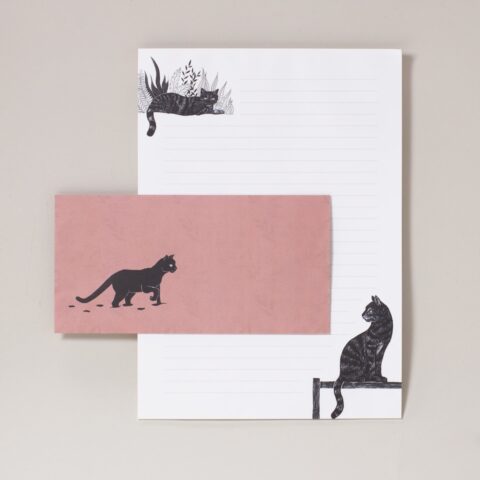 Briefpapierset Katzen
