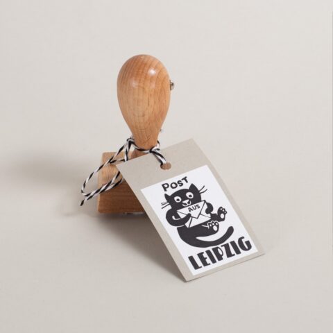 Stempel Katze mit Umschlag / Post aus Leipzig