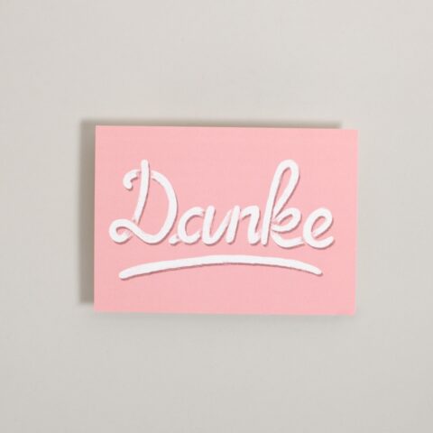 Postkarte Danke
