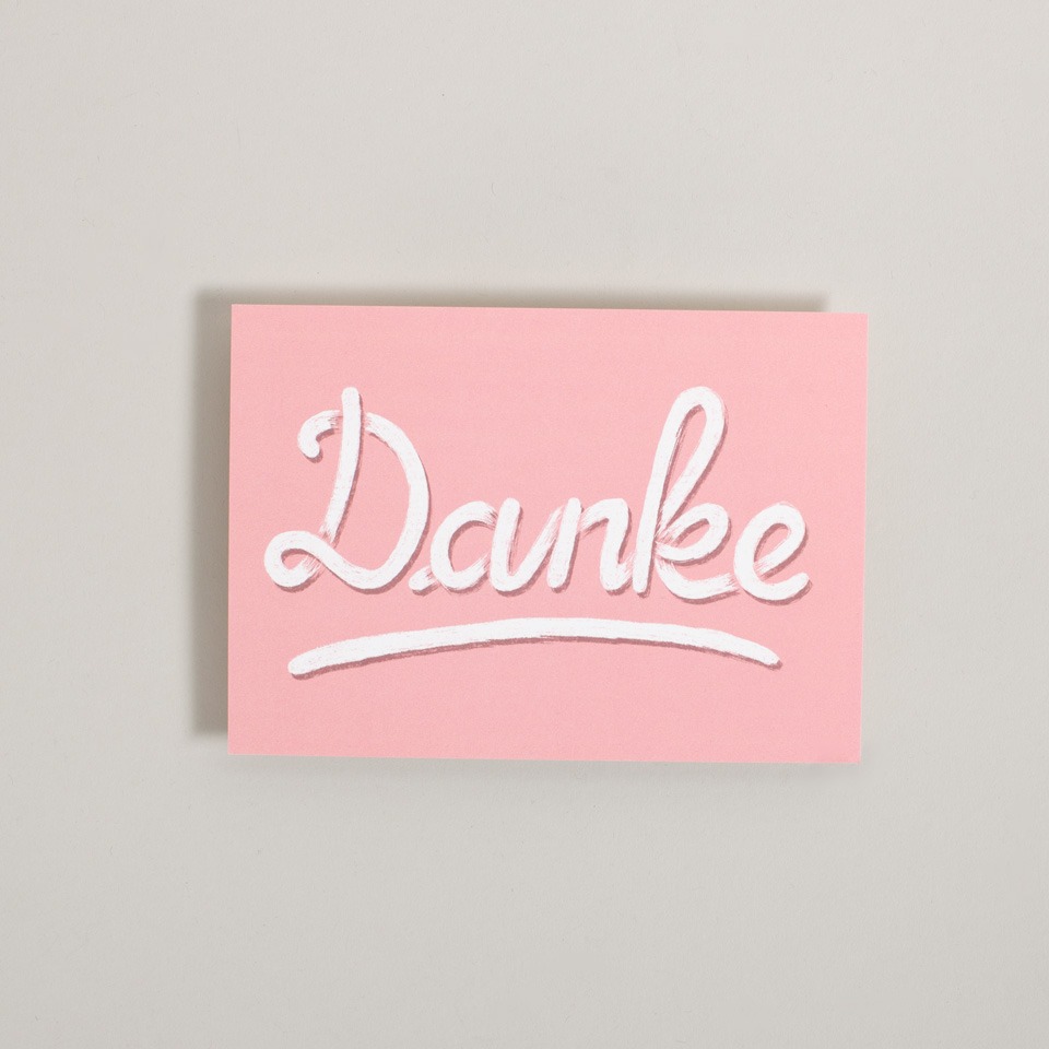 Postkarte Danke