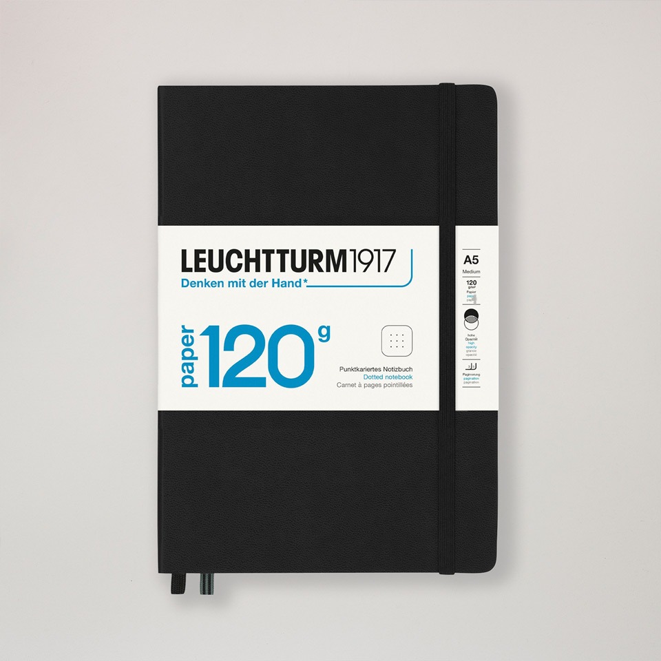 A5 Notizbuch 120g / schwarz