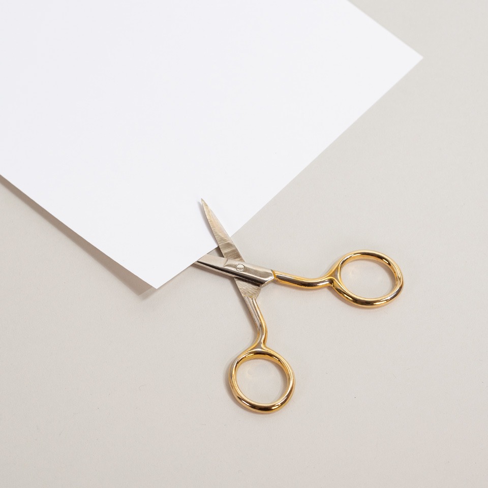 Kleine Schere - gold