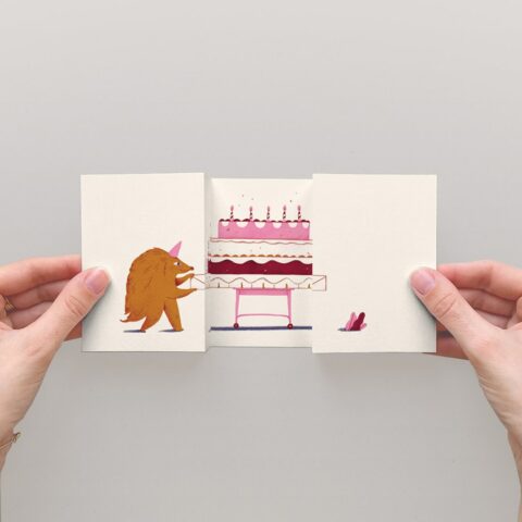 Faltkarte Birthday Mail