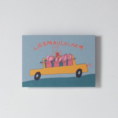 Postkarte Liebmausalarm