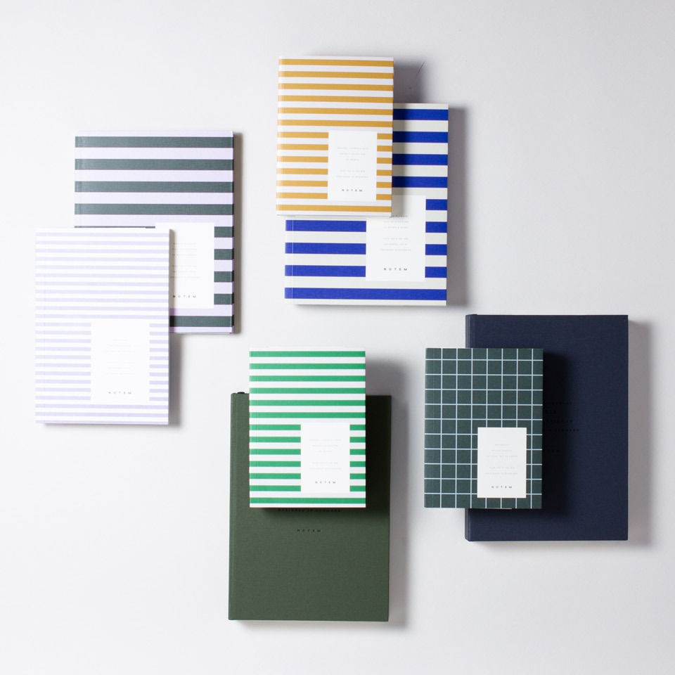 Notizheft Lila gestreift Notem / Vita Notebook – Bild 5