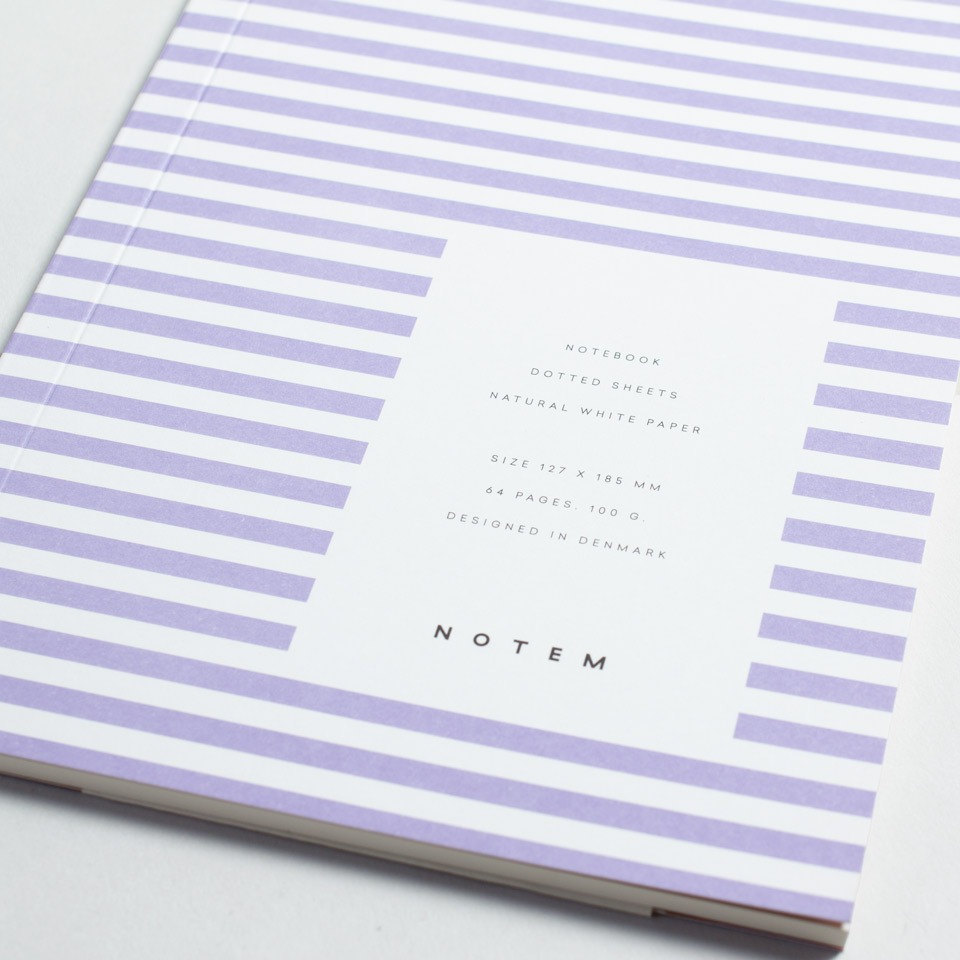 Notizheft Lila gestreift Notem / Vita Notebook – Bild 4