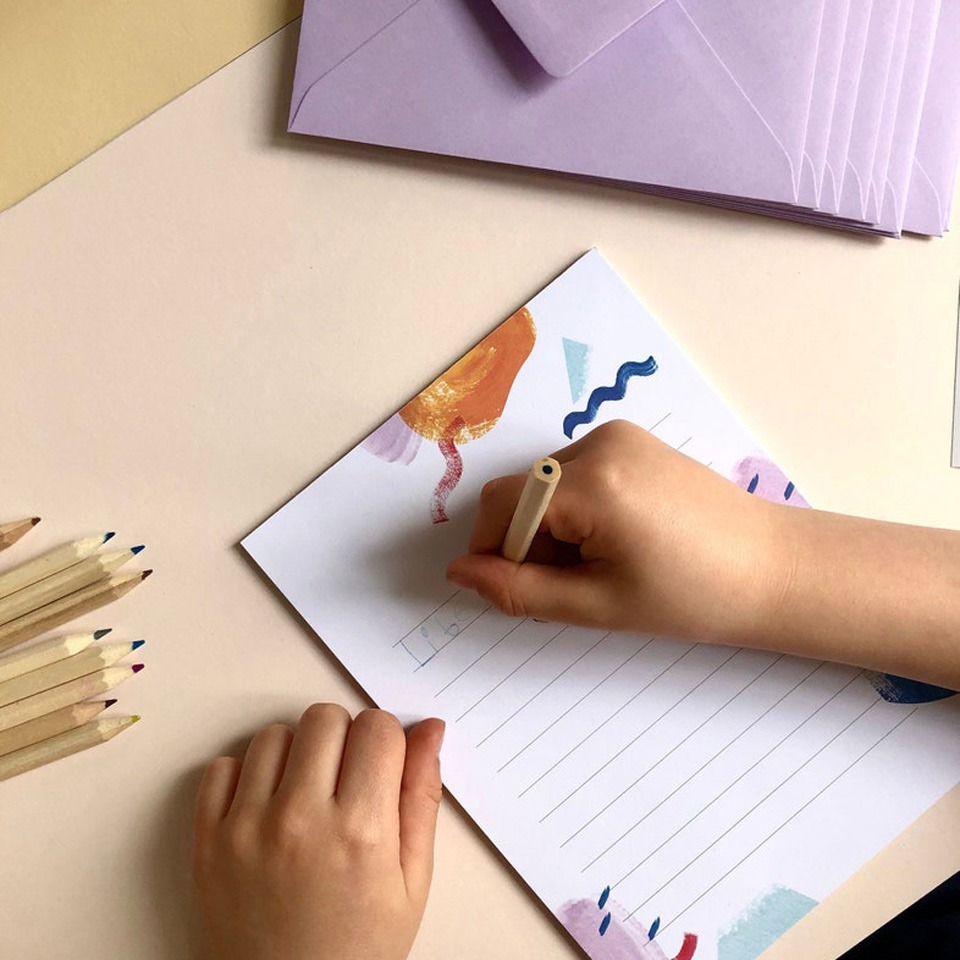 Briefpapier-Set A5 mit Stickern – Bild 2