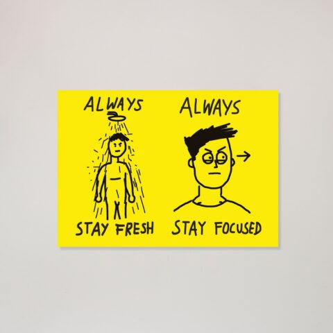 Postkarte Always fresh