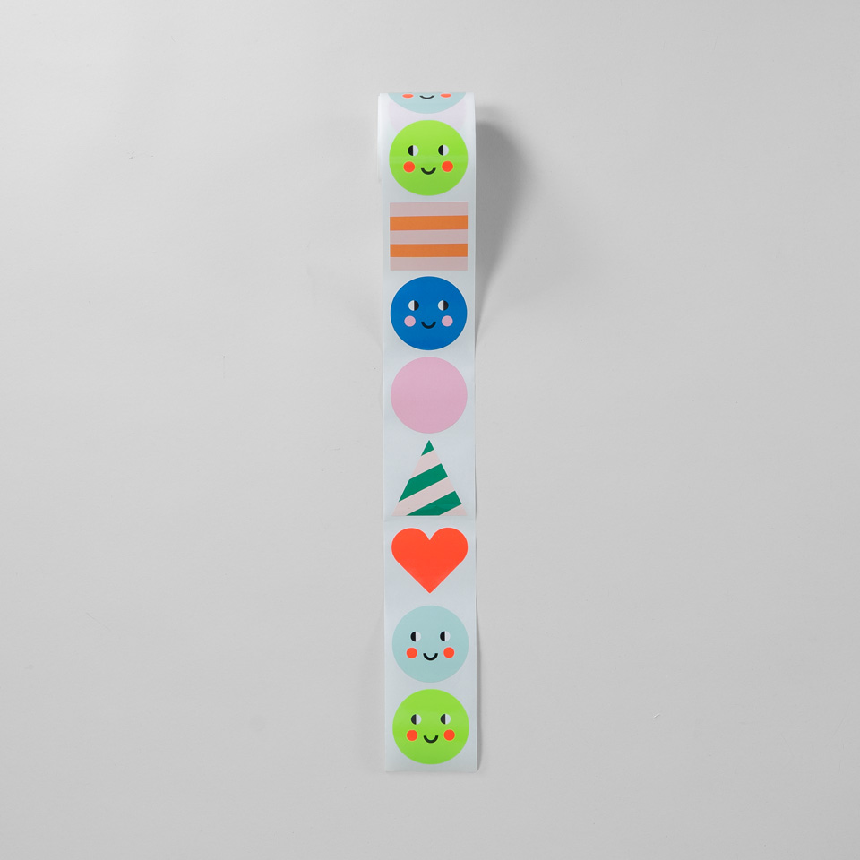 Sticker auf Rolle / Happy Birthday Formen – Bild 4