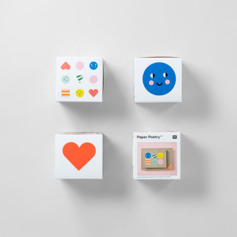 Sticker auf Rolle / Happy Birthday Formen