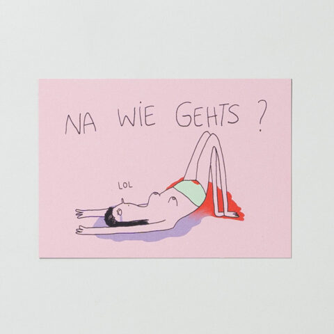 Postkarte Na wie geht's