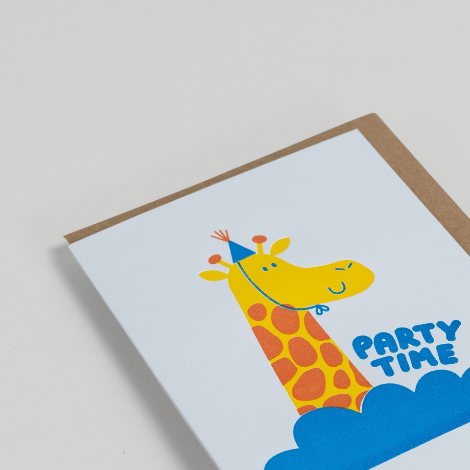 Grußkarte Party Time Giraffe – Bild 2