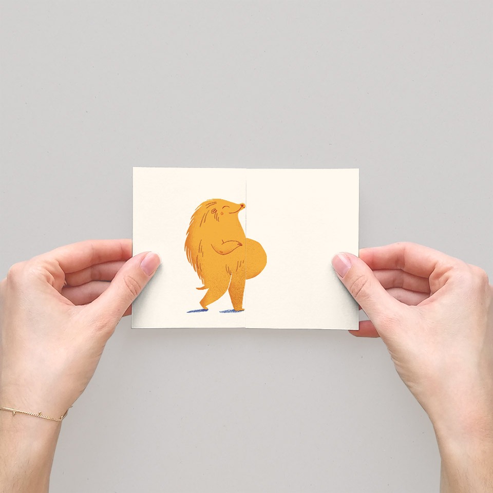 Faltkarte Balloon Belly – Bild 2