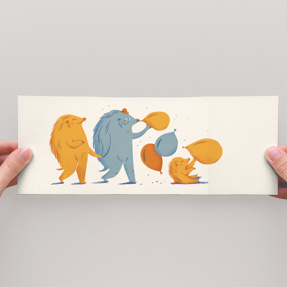 Faltkarte Balloon Belly – Bild 4