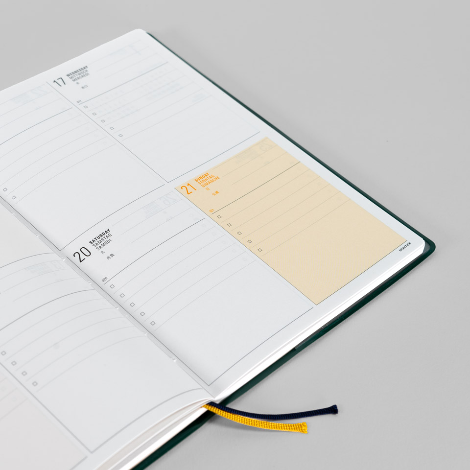 Wochenkalender 2026 mit Tasche / Diary Iris B6 – Bild 12