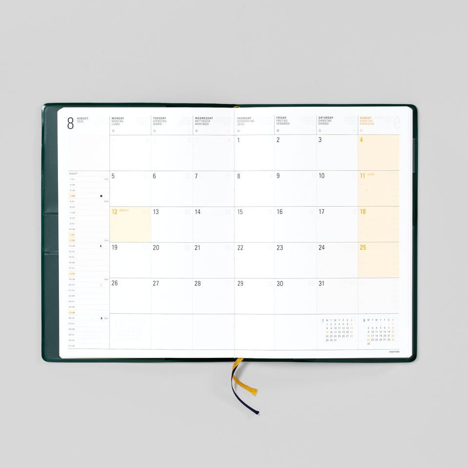 Wochenkalender 2026 mit Tasche / Diary Iris B6 – Bild 8