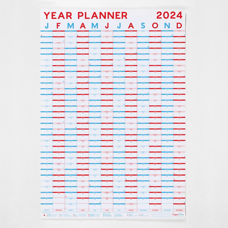 Year Planner 2026 / Wandkalender hoch – Bild 2