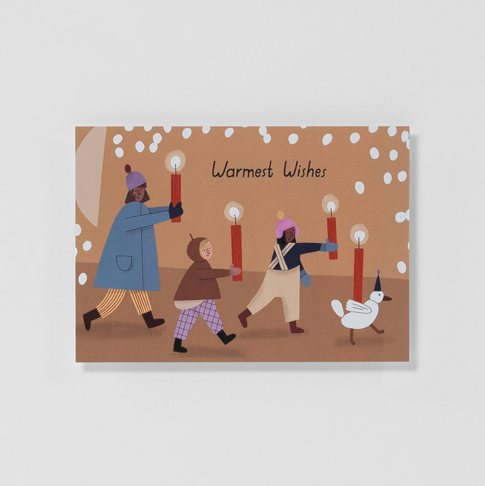 Postkarte Warmest Wishes