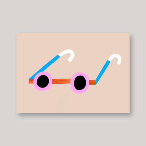 Postkarte Sonnenbrille